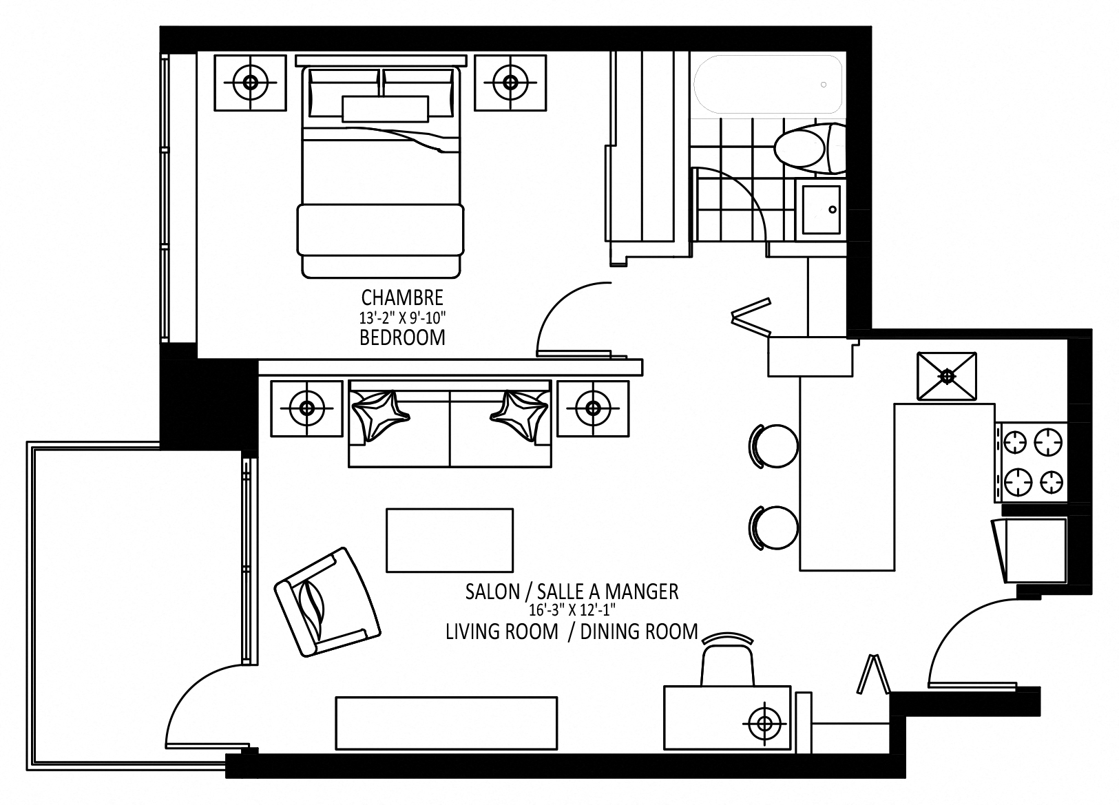 1101 Rue Rachel Est 1-2 Beds Apartment for Rent - Photo Gallery 5